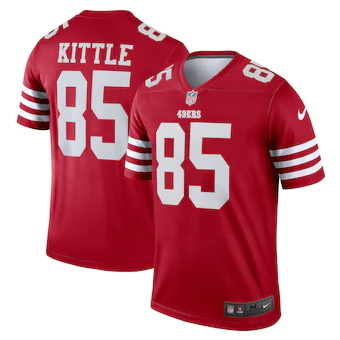 mens nike george kittle scarlet san francisco 49ers legend 